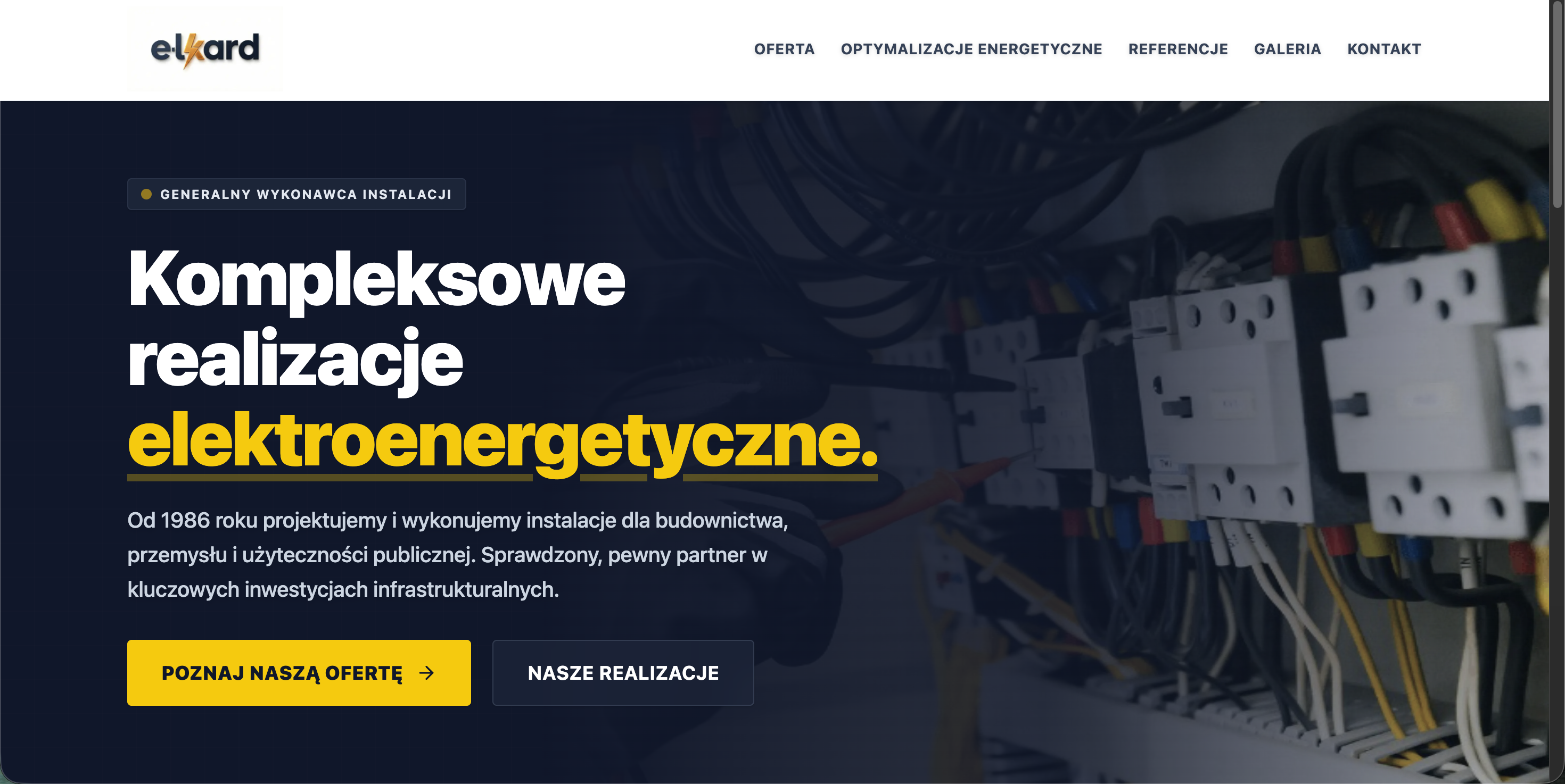 Strona firmowa Elkard